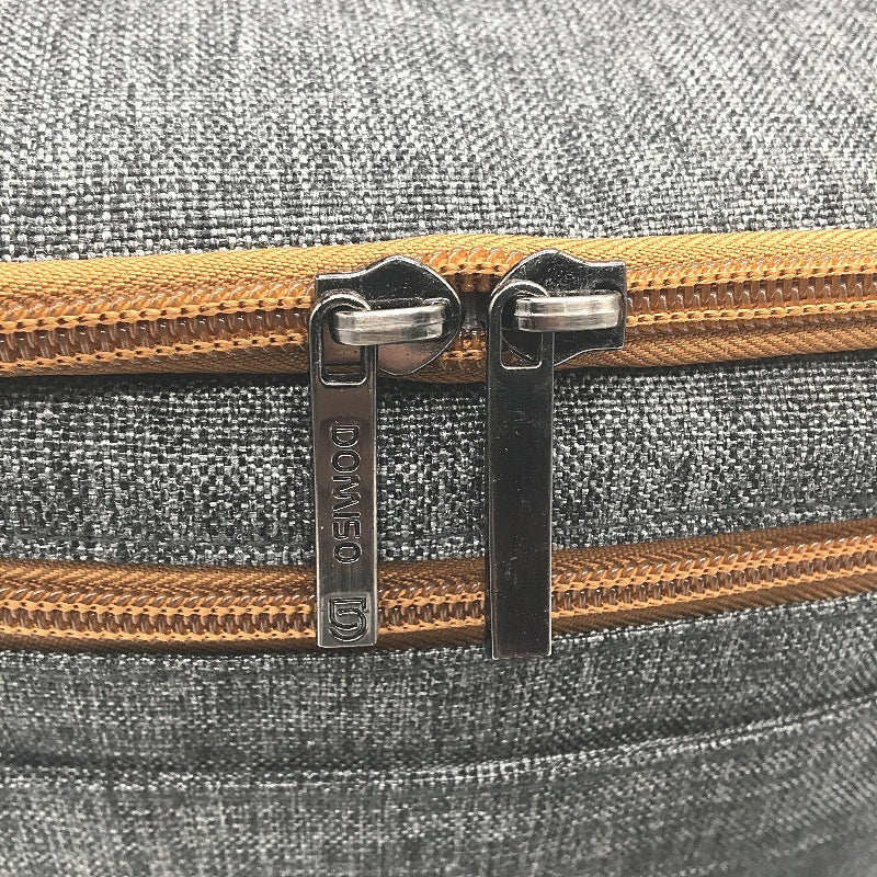 Domiso Grey Canvas Multi Purpose Camera Toiletries Bag With Shoulder Strap NEW