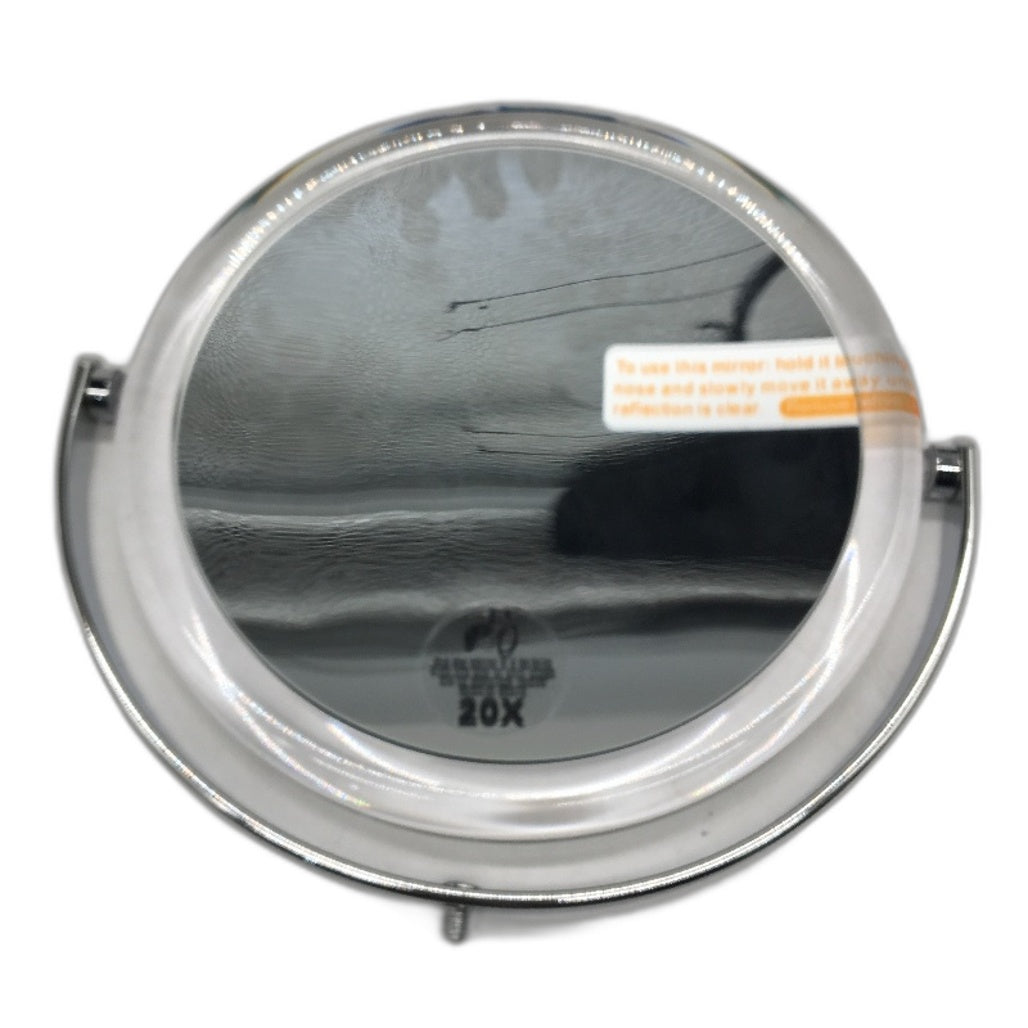 Miyadiva Double Sided 20X Magnifying Makeup Mirror With Stand 360 Rotation NEW