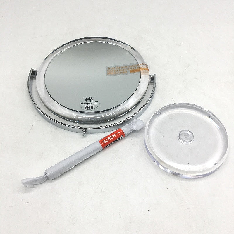 Miyadiva Double Sided 20X Magnifying Makeup Mirror With Stand 360 Rotation NEW