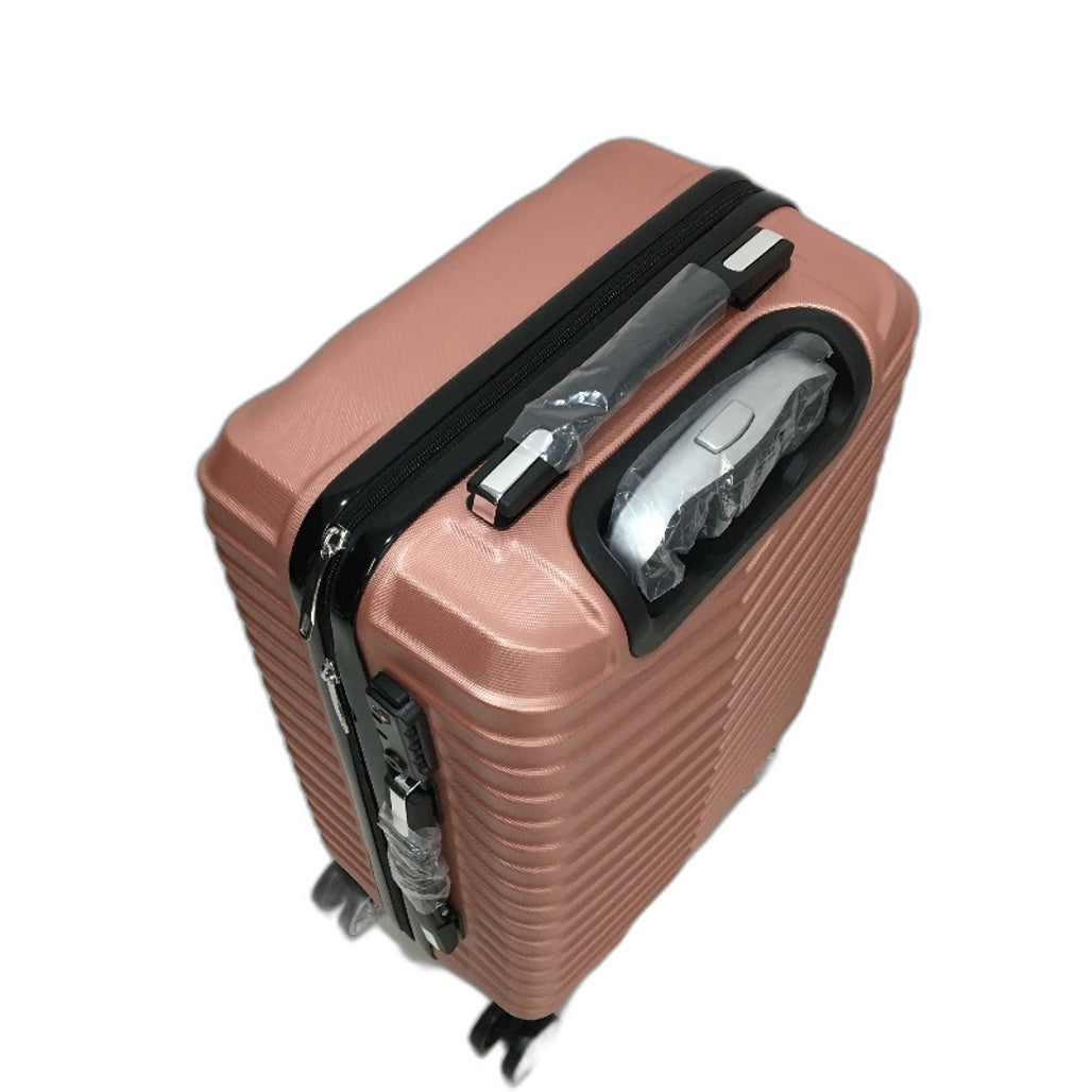 Slimbridge 20" 50cm Carry On Spinner Wheel Travel Luggage Rose Pink Suitcase NEW