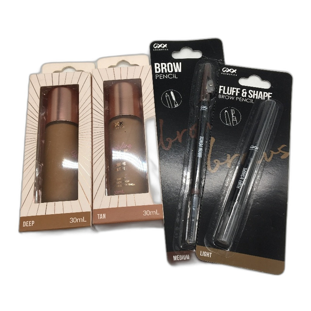 14 Piece BULK LOT- OXX Cosmetics Assorted Make Up & Skin Care Items Pack NEW