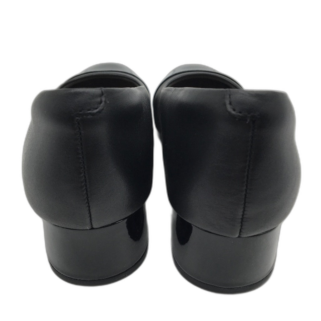 Clarks Black Leather Marilyn Sara Low Heel Shoes Ladies Size US 7 EU 37.5 NEW