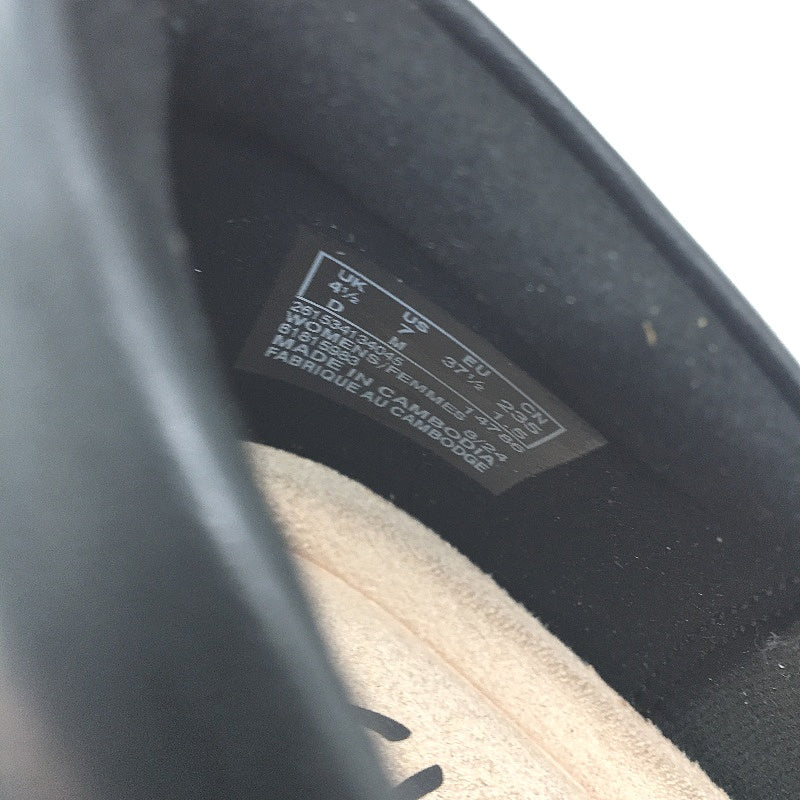 Clarks Black Leather Marilyn Sara Low Heel Shoes Ladies Size US 7 EU 37.5 NEW