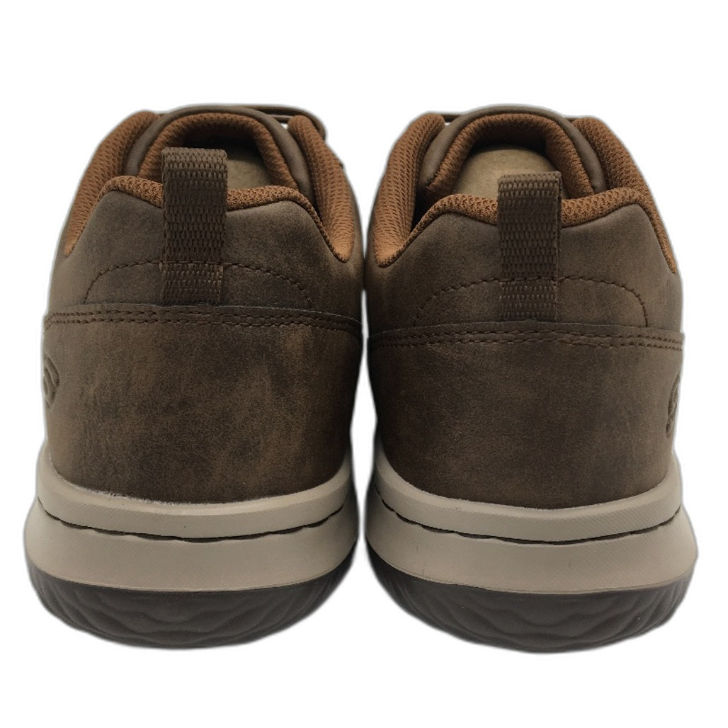 Skechers AirCooled Atigo Brown Leather Waterproof Shoes Men US 10 EU 43 NEW