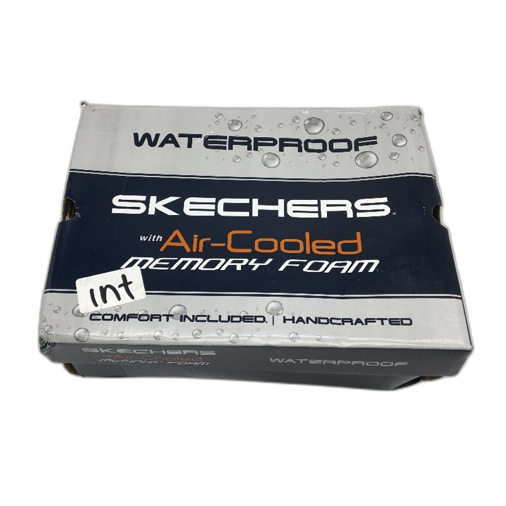 Skechers AirCooled Atigo Brown Leather Waterproof Shoes Men US 10 EU 43 NEW