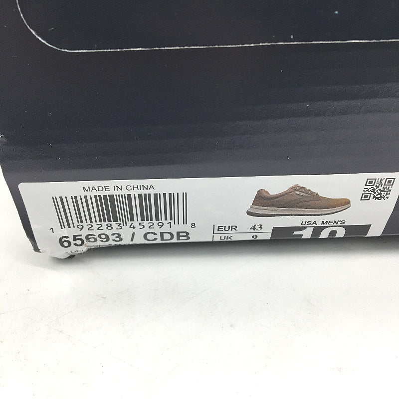 Skechers AirCooled Atigo Brown Leather Waterproof Shoes Men US 10 EU 43 NEW