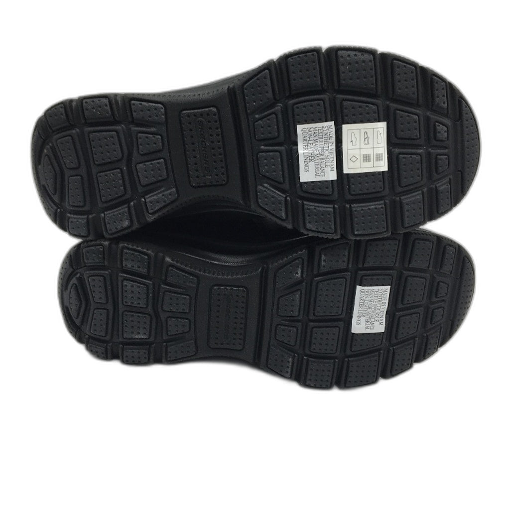 Skechers Black D'Lites Silver Accented Air Cooled Sneaker Ladies US 10 EU 40 NEW