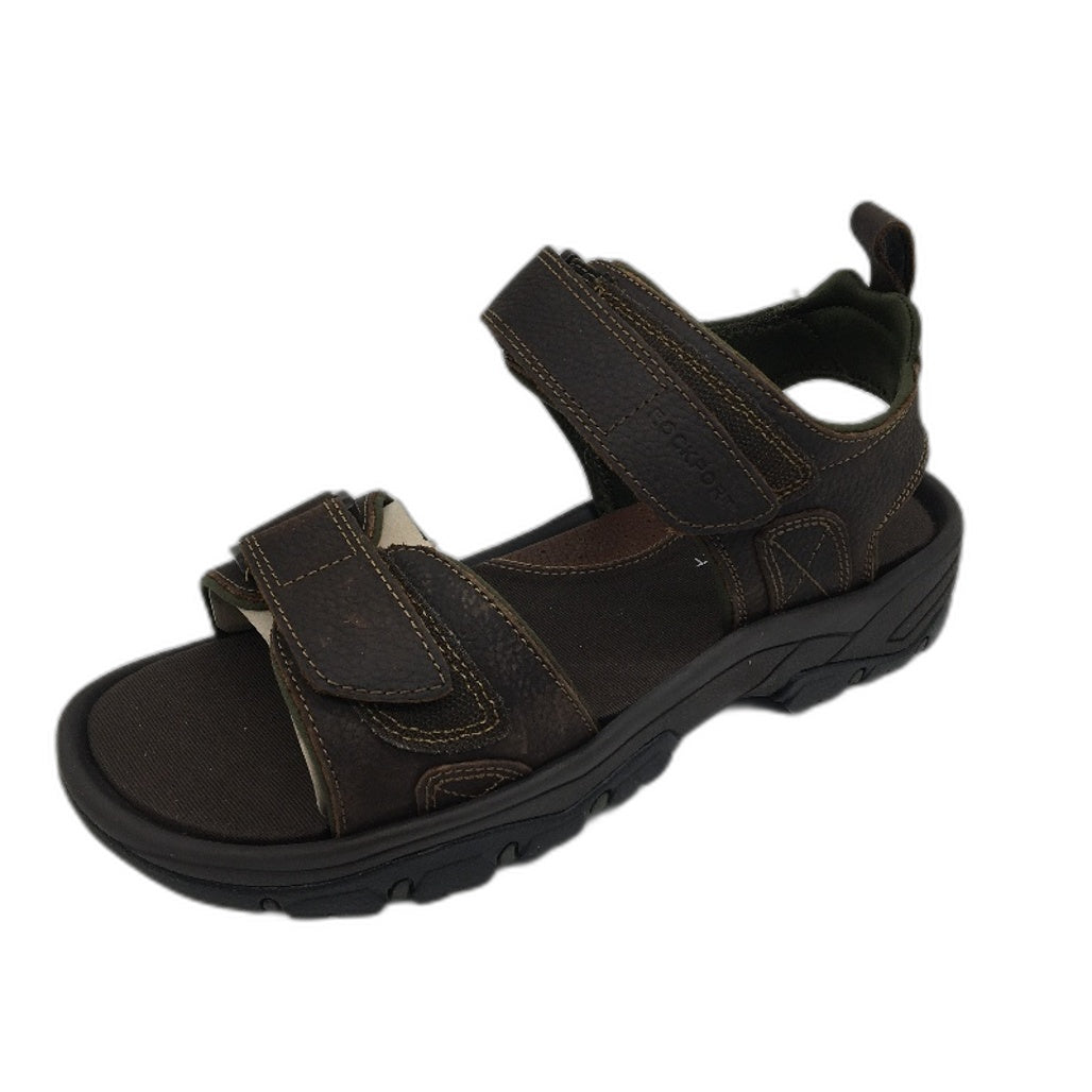 Rockport Springboro Rocklake Leather Sandals Men US 8 Wide EU 41 NEW