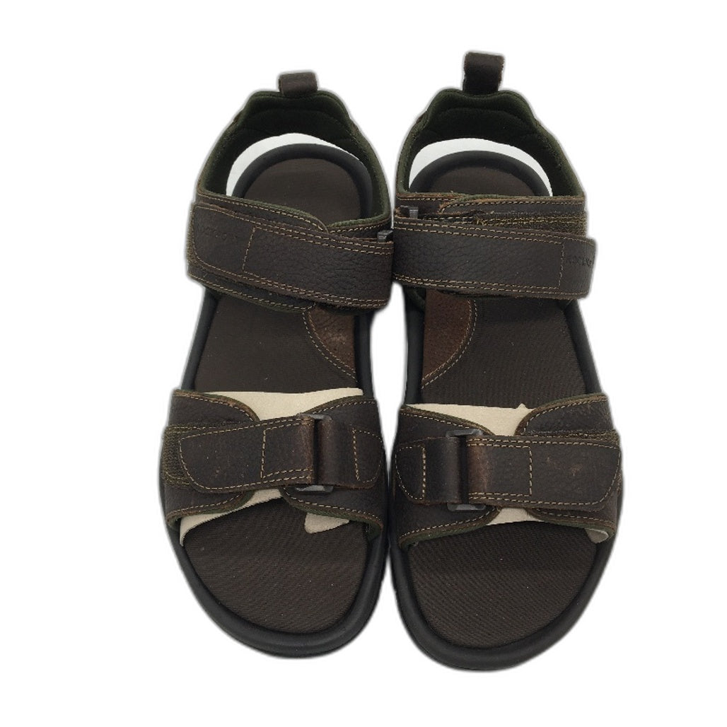 Rockport Springboro Rocklake Leather Sandals Men US 8 Wide EU 41 NEW