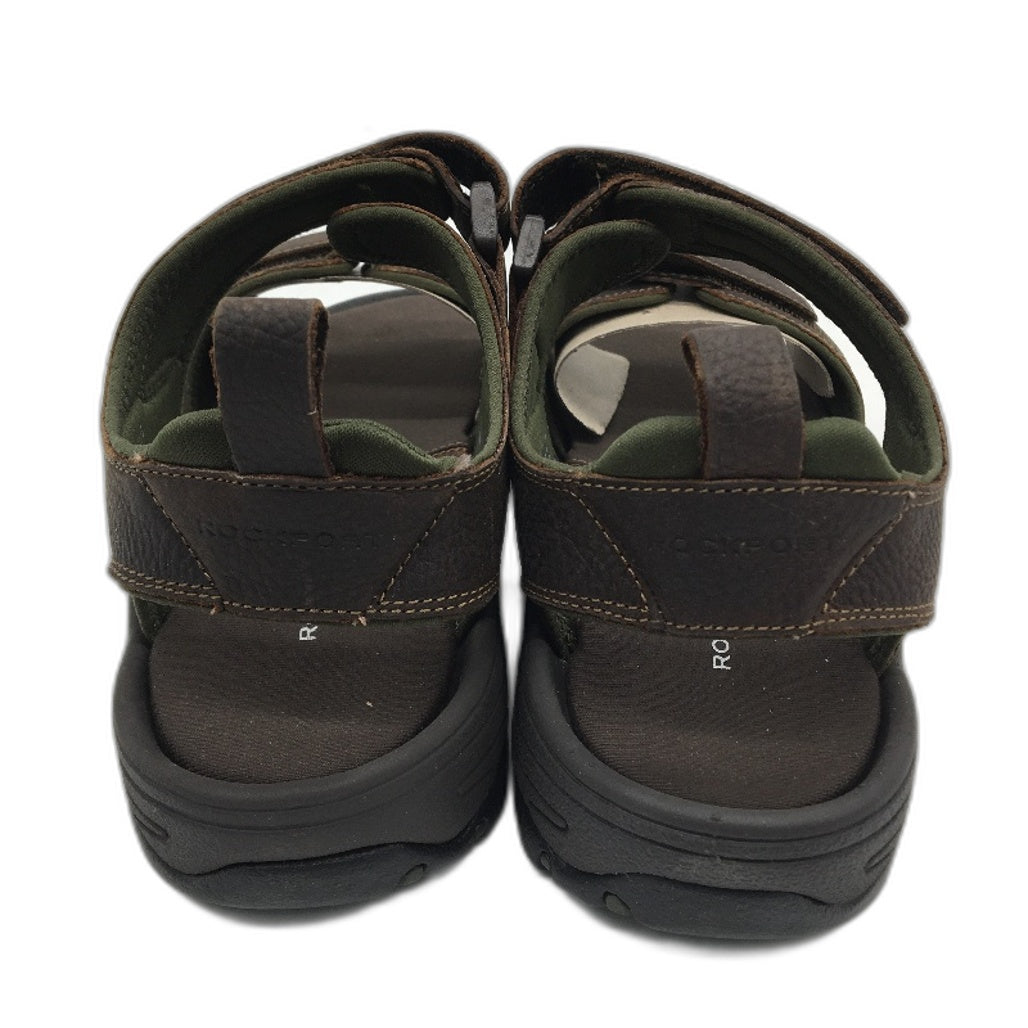 Rockport Springboro Rocklake Leather Sandals Men US 8 Wide EU 41 NEW