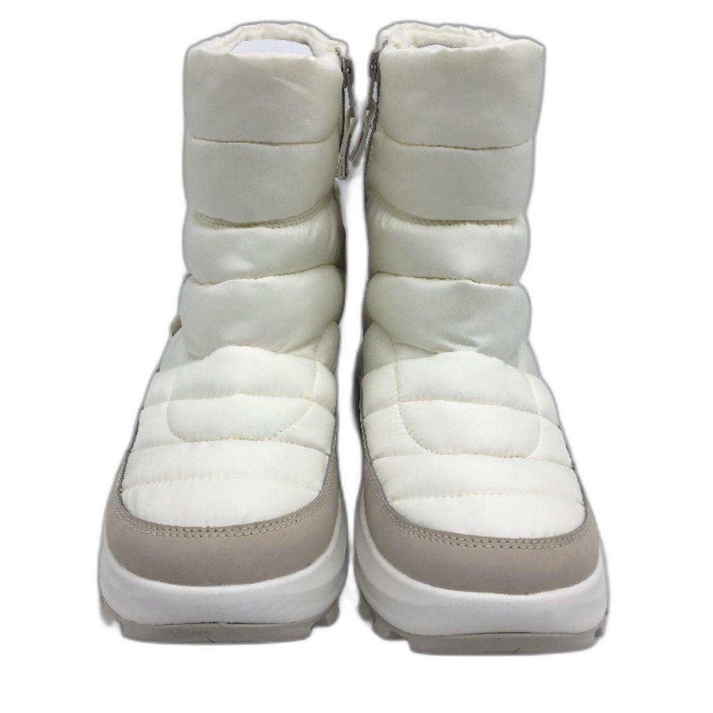 Columbia White Snowtrot Size Zip Mid Snow Boots Ladies US 10 EUR 41 NEW