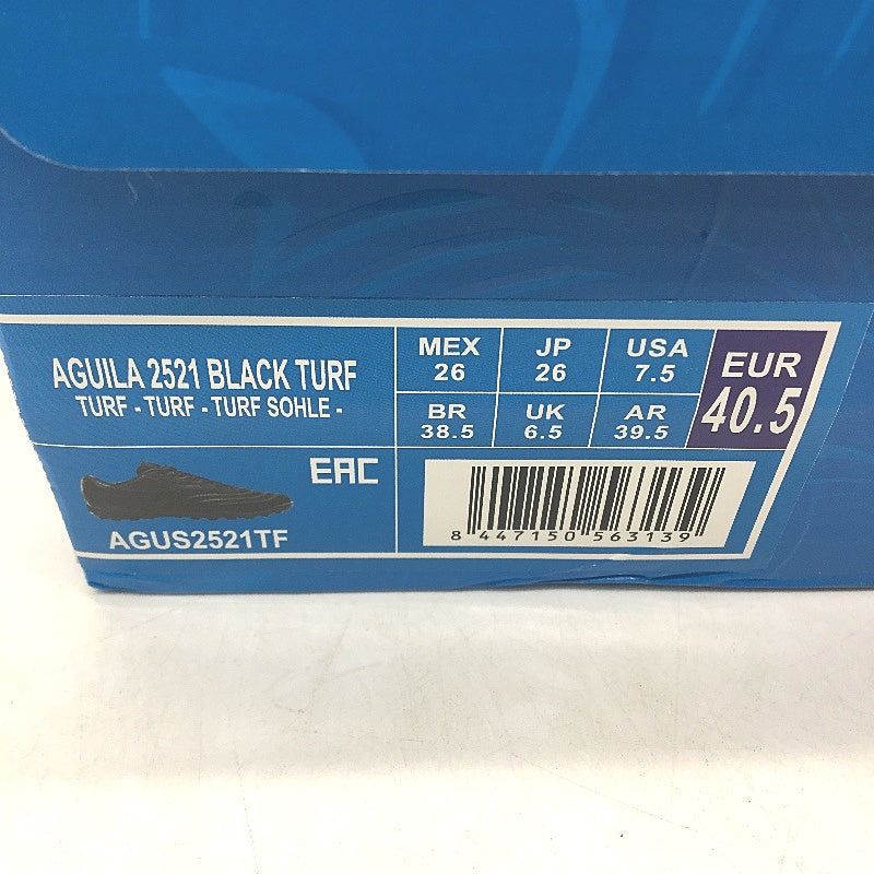 Joma Sports Black Turf Aguila Football Shoes Mens Size EU 40.5 US 7.5 NEW