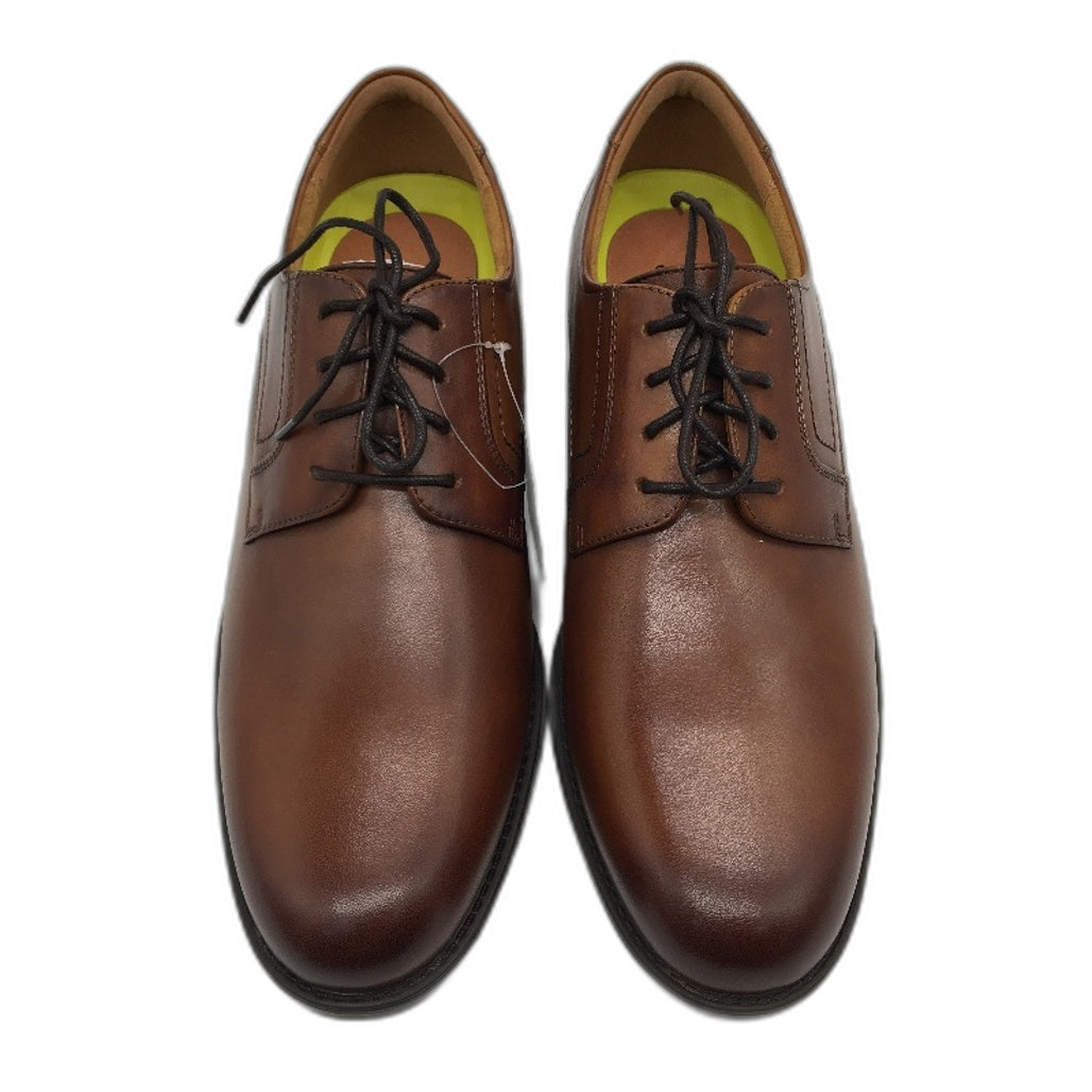 Florsheim Brown Leather Medfield Oxford Ortholite Dress Shoes Mens Sze US 10 NEW
