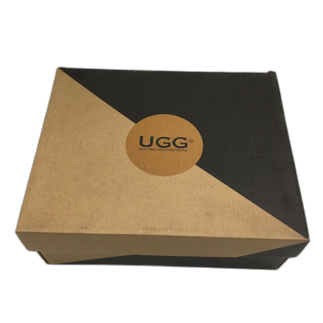 UGG Boots Australian Double Face Sheepskin Black Boots Unisex EU39 M6 L8 NEW