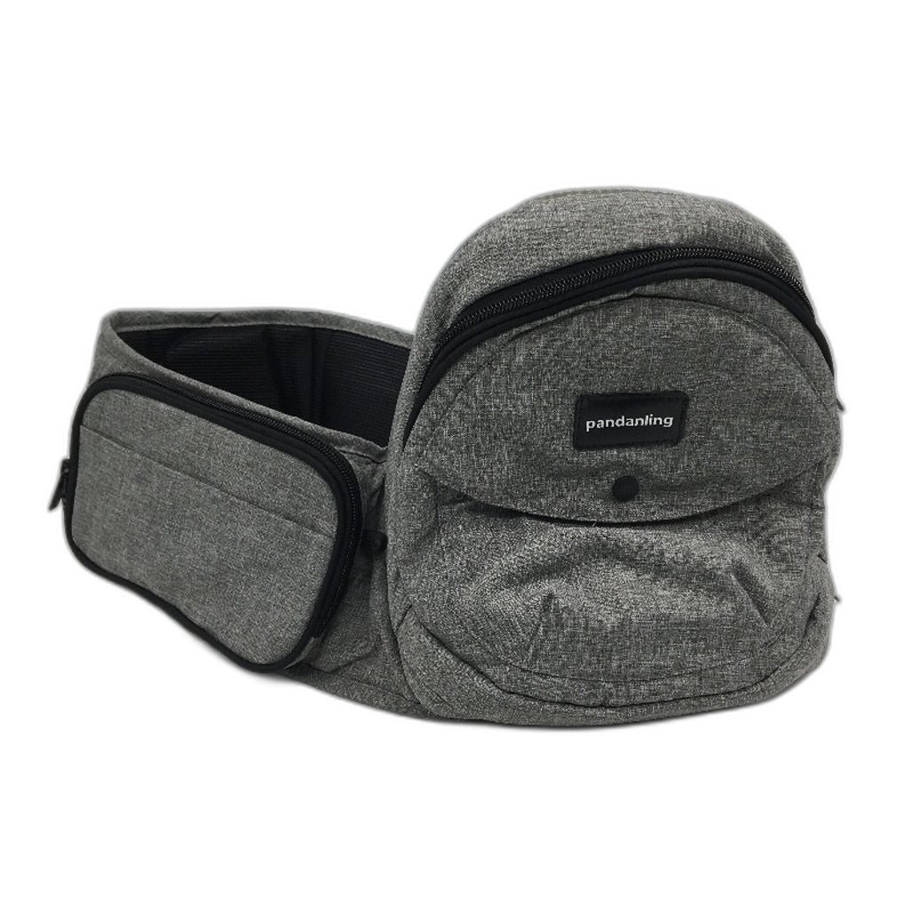 Pandanling M-Position Bench Hip Seat Baby Carrier in Grey up to 44lbs Max NEW