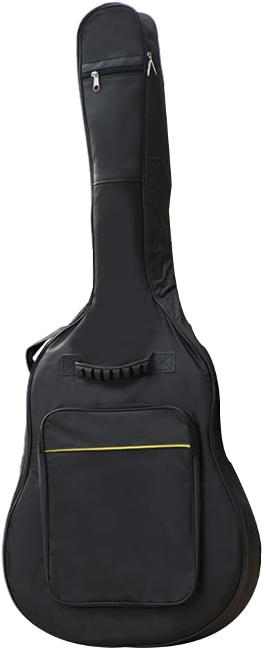 Acoustic Guitar Black 41" 600D Oxford Fabric Double Straps Bag Soft Case NEW