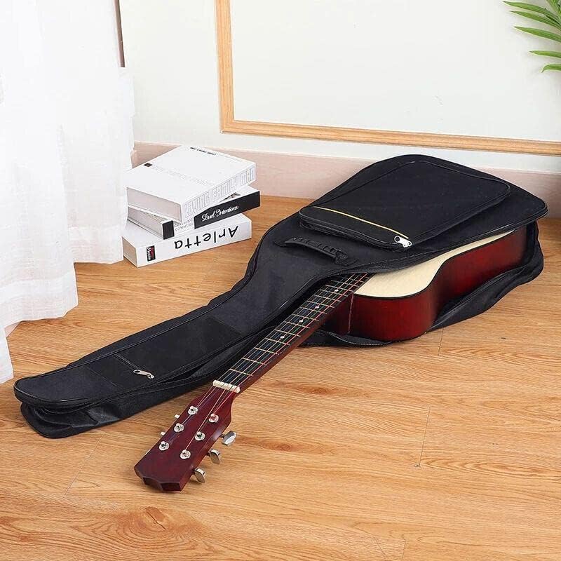 Acoustic Guitar Black 41" 600D Oxford Fabric Double Straps Bag Soft Case NEW