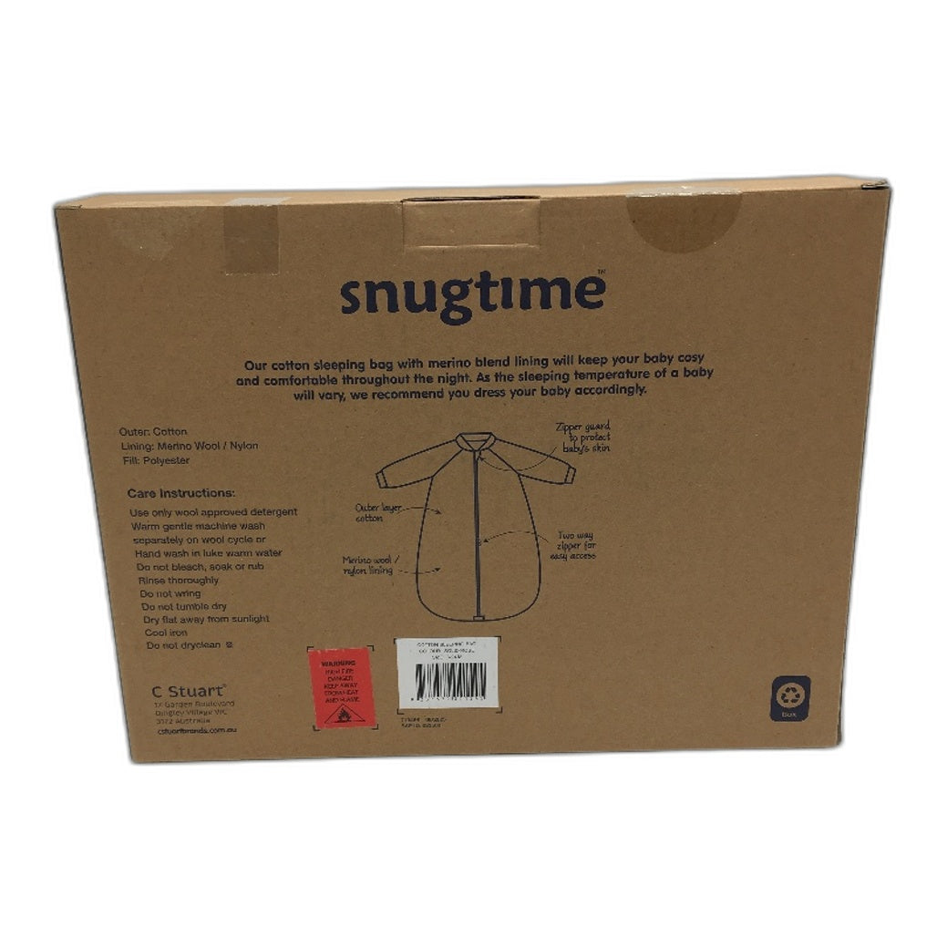 Snugtime Rose Pink Merino Wool Blend Infant Sleeping Bag With Arms Size 0-2 NEW