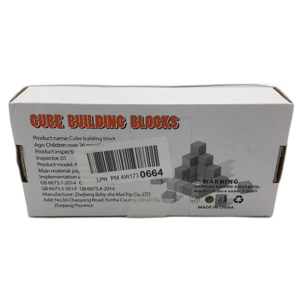 Wooden Cube Building Blocks 98PCS 2CM Plain Wood DIY Craft Stamps Painting NEW