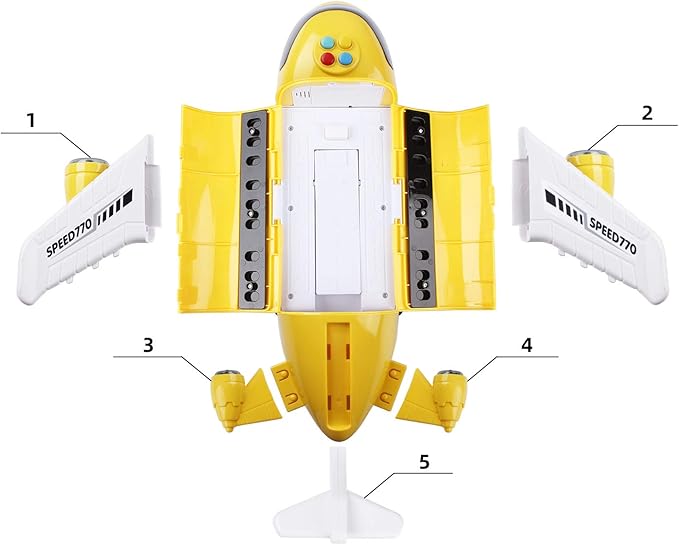 Transport Cargo Airplane Engineering Truck Total Flight Music Vehicle Toy Age 3