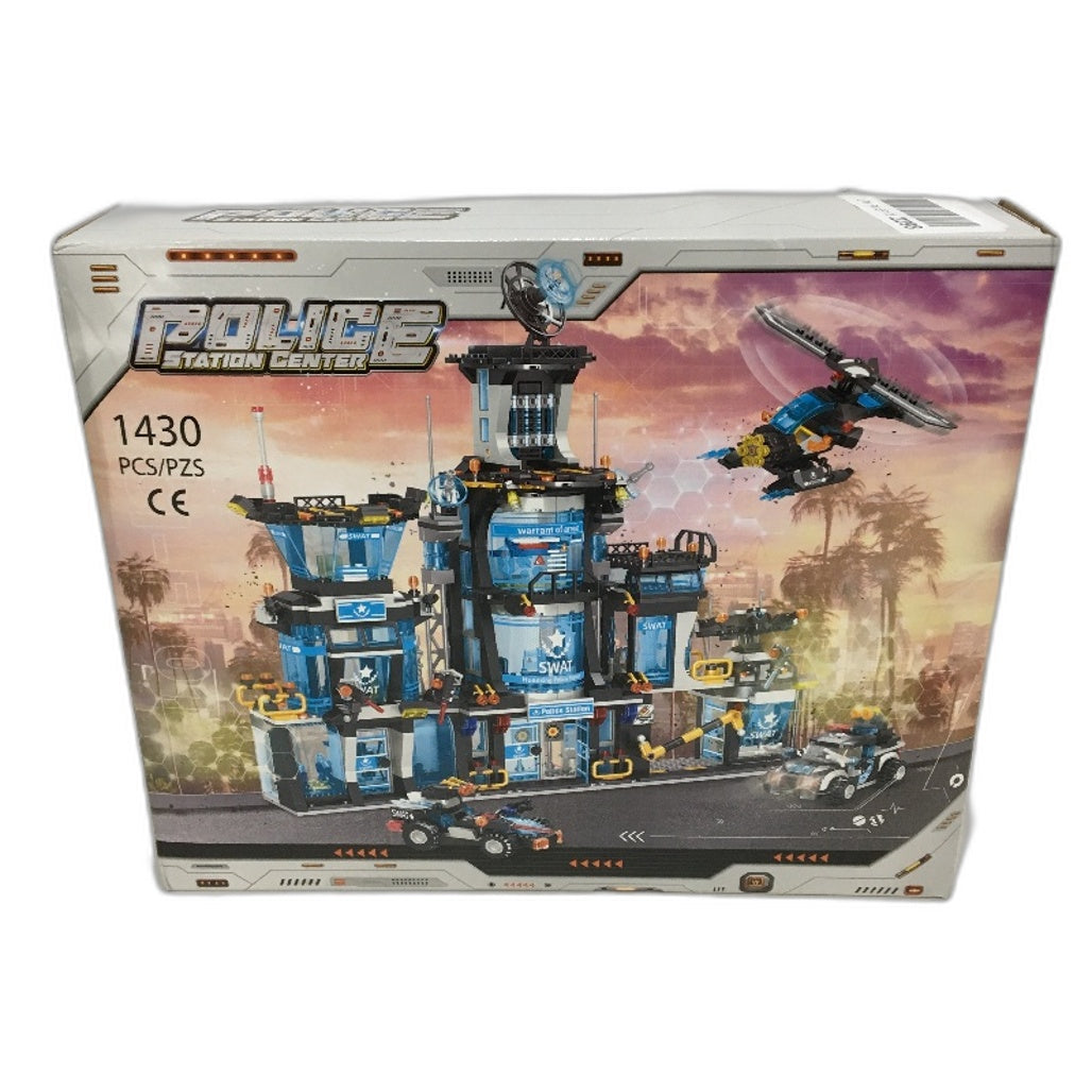 City Police Station Centre Building Set With Police Car & Helicopter 1430PCS NEW