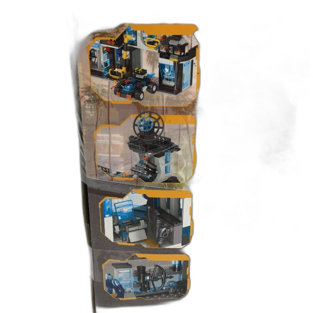 City Police Station Centre Building Set With Police Car & Helicopter 1430PCS NEW