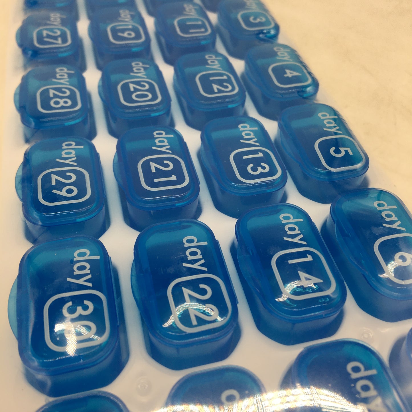 Monthly Pill Organizer 31 Day Removable Daily Medication Pods With Holder Travel