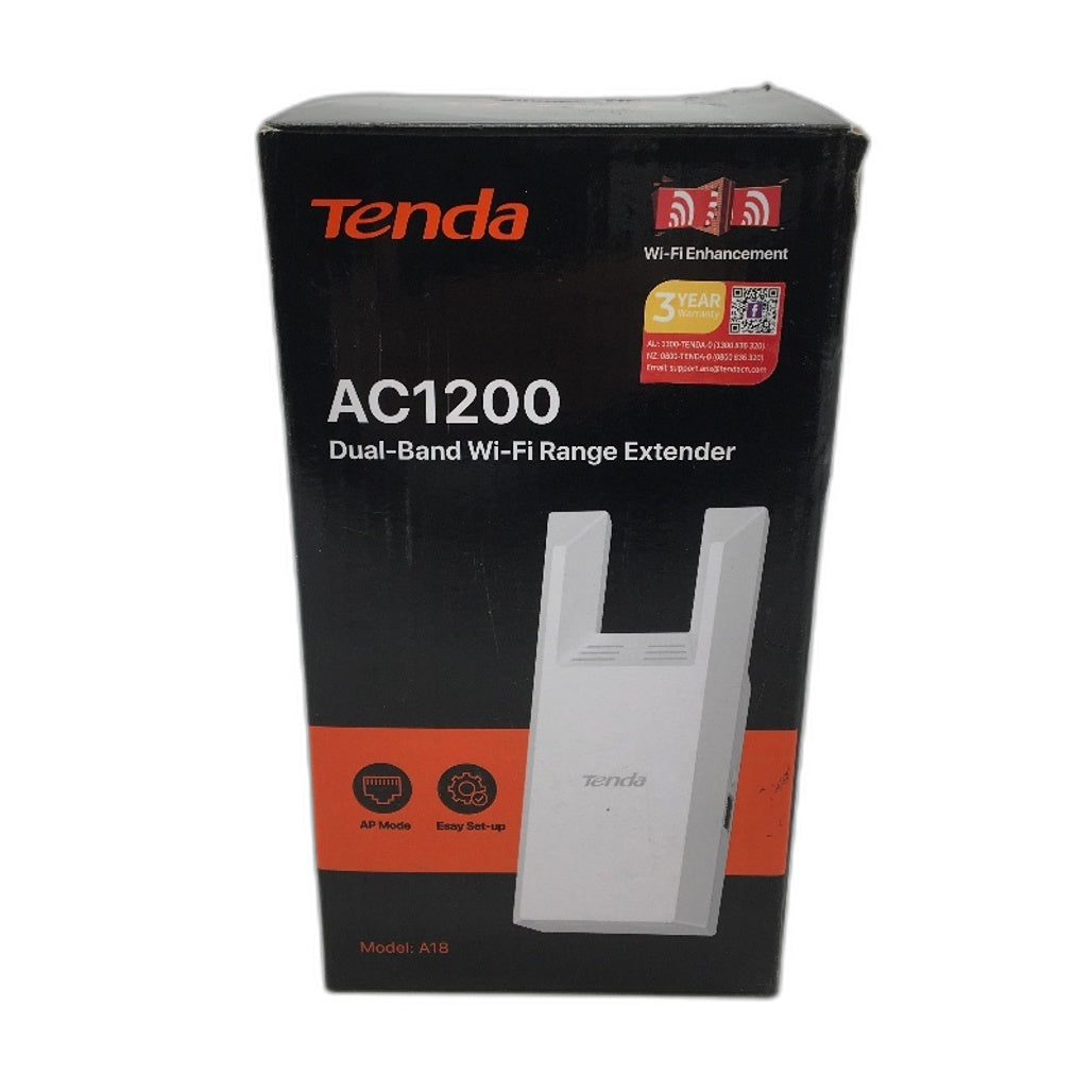 Tenda AC1200 Dual Band Home WiFi Range Extender Signal Booster Gigabit Ethernet