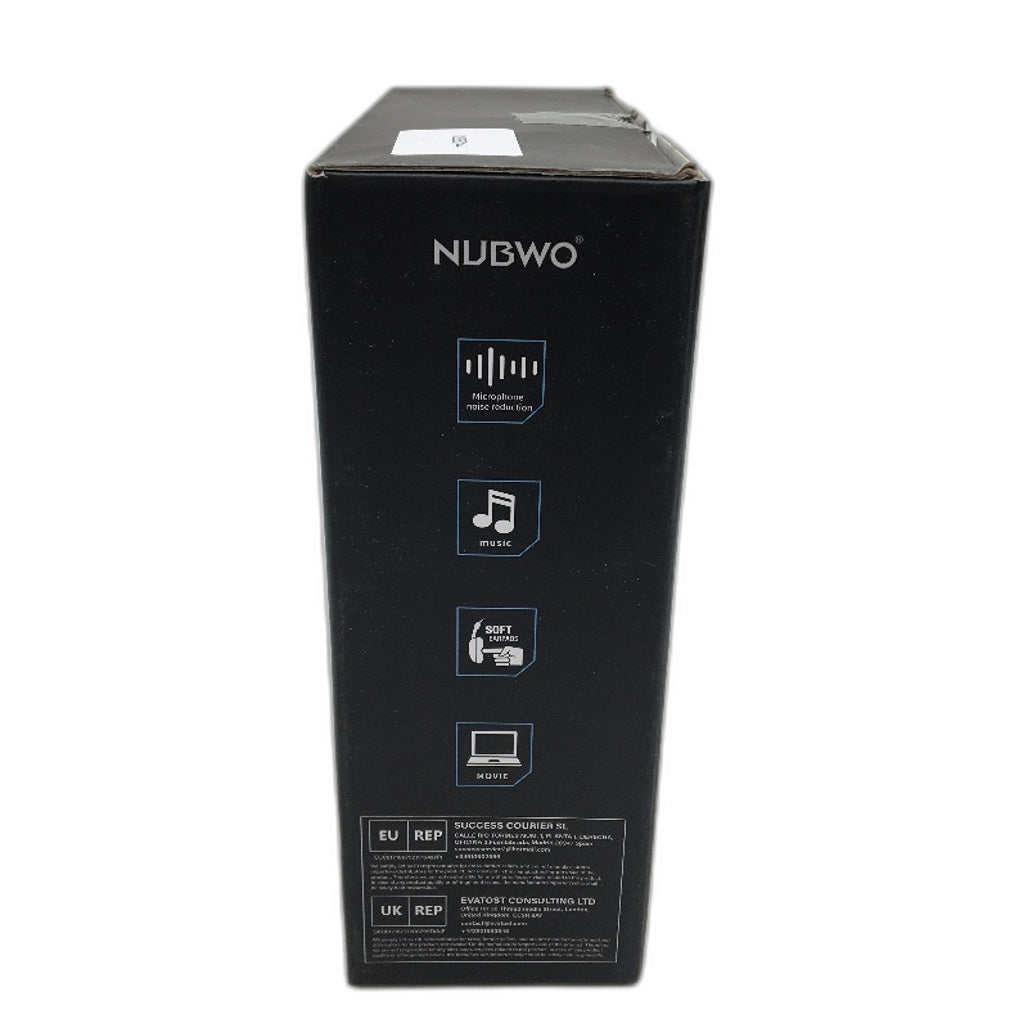 NUBWO HW02 USB Wired Computer Headset With Microphone Lightweight On Ear Black
