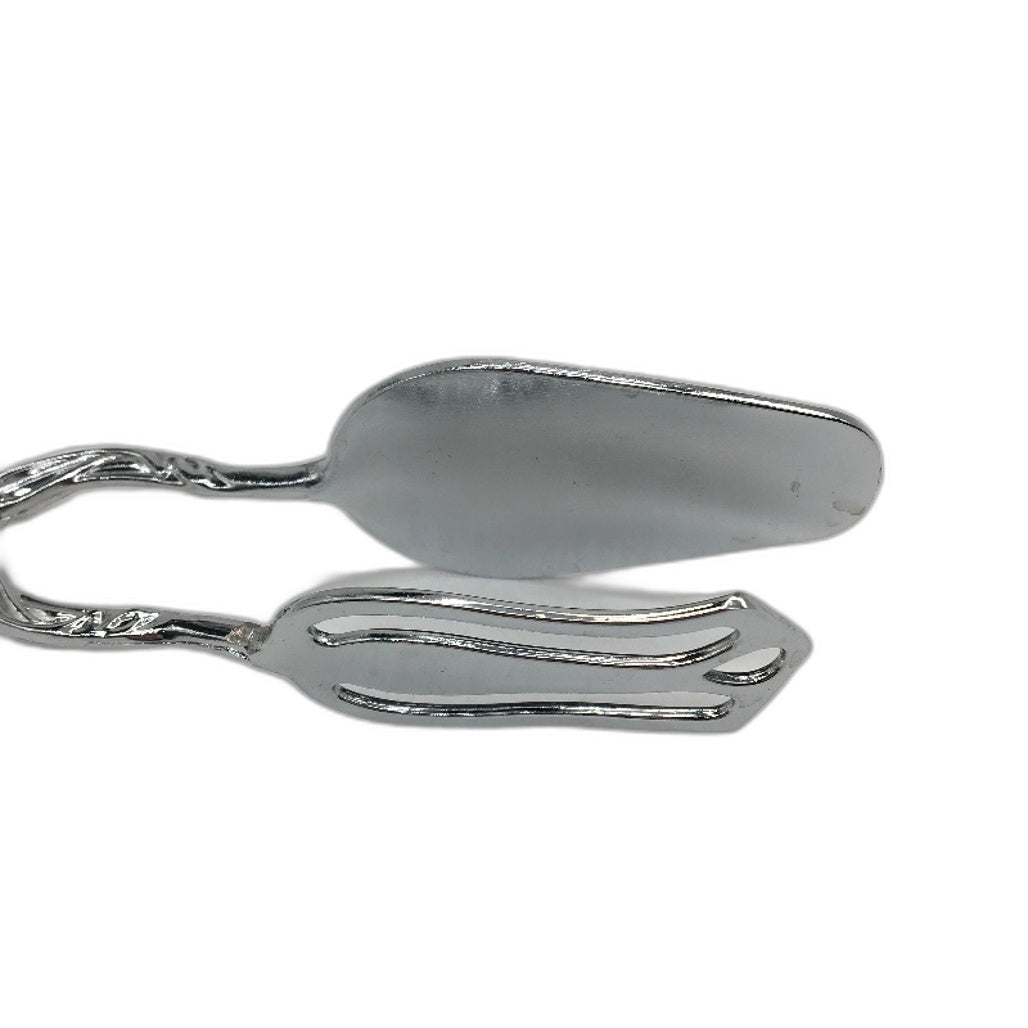 Pack Of 2 Pointed Head Bread Cake Tongs Buffet Barbecue Clamps Vintage Style NEW