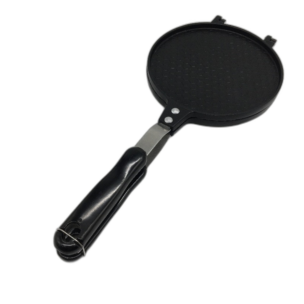 Non Stick Crispy Omelette Egg Roll Waffle Cone Crepe Maker Flat Pan With Handle