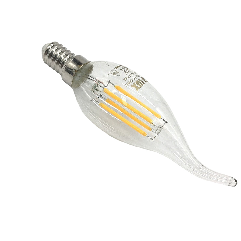 SD LUX 6 Pack 4W E14 LED Candle Warm Light Bulbs Vintage Style Energy Saving