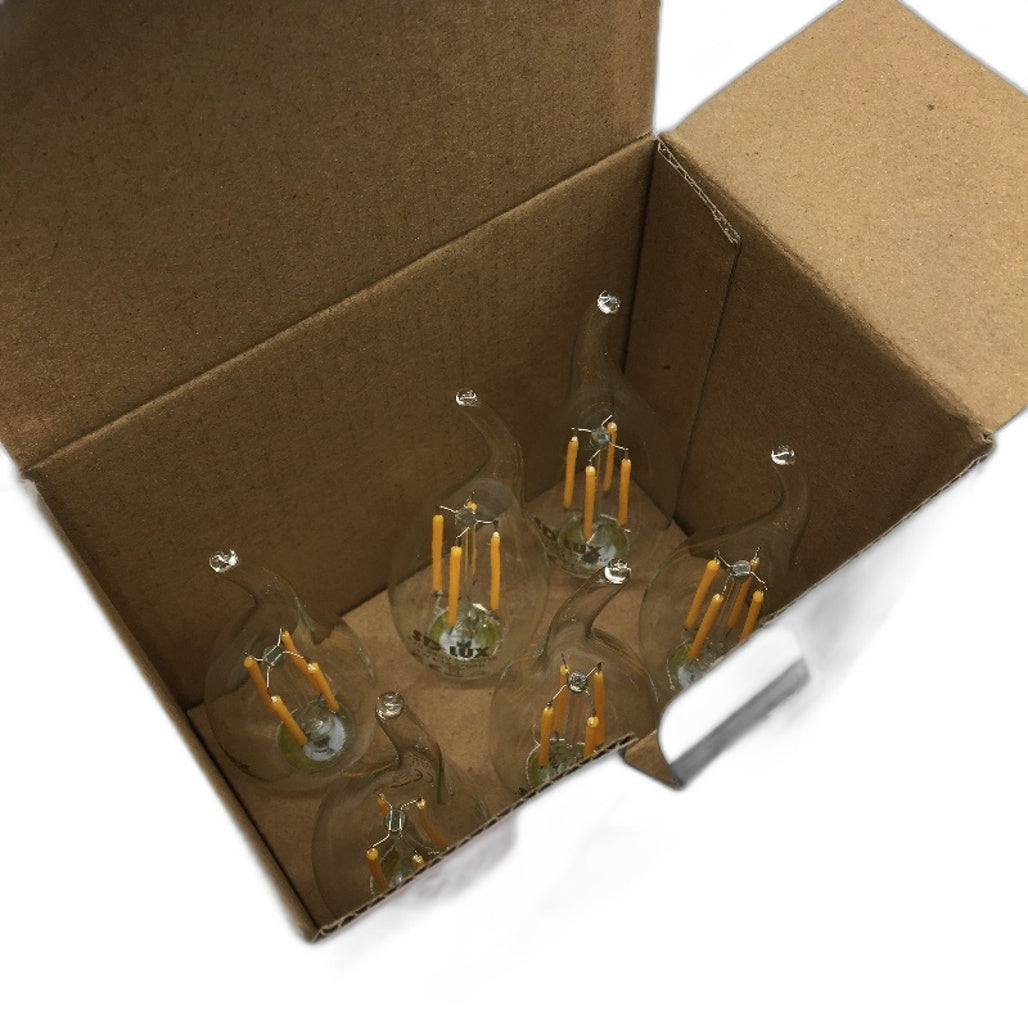SD LUX 6 Pack 4W E14 LED Candle Warm Light Bulbs Vintage Style Energy Saving