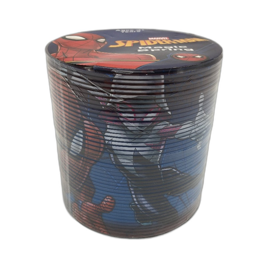 Marvel Spiderman Kids 2 Pack Bundle 3Pcs Lunch Bag Set & Magic Spring Toy Age 3+