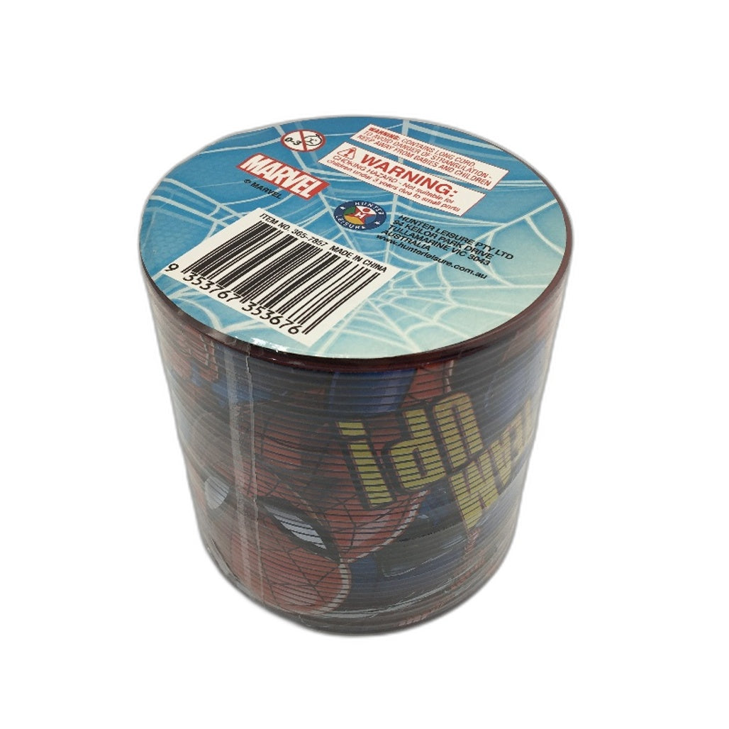 Marvel Spiderman Kids 2 Pack Bundle 3Pcs Lunch Bag Set & Magic Spring Toy Age 3+