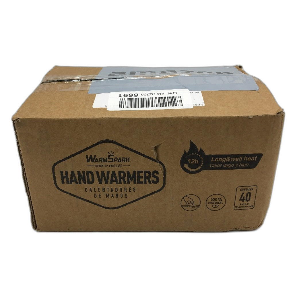 WarmSpark Hot Hand Warmers 40 Pairs Disposable Air Activated Natural Heat Pack
