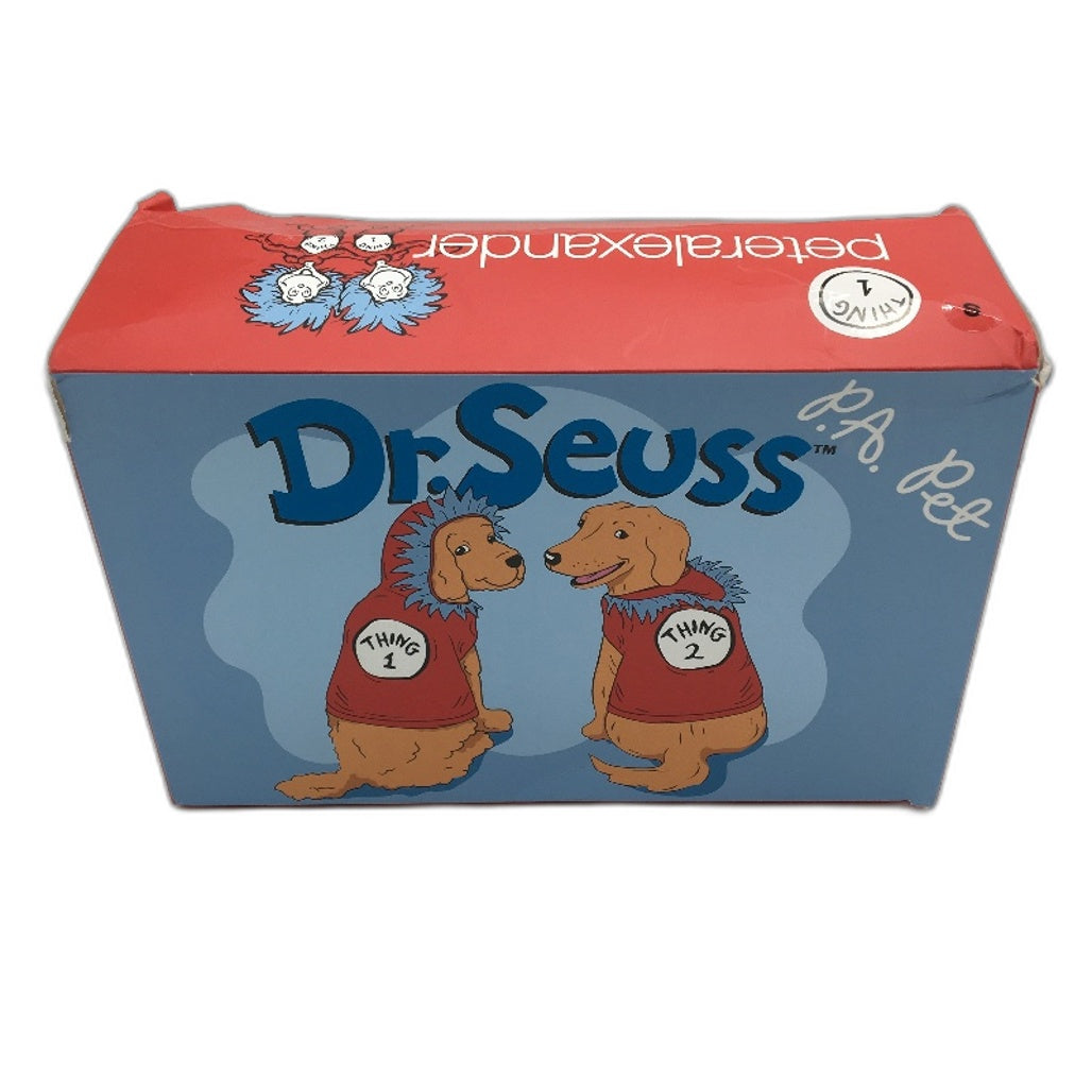 Peter Alexander Dr Seuss Thing 1 Fur Lined Hood Pet Dog Hoodie Size Small NEW