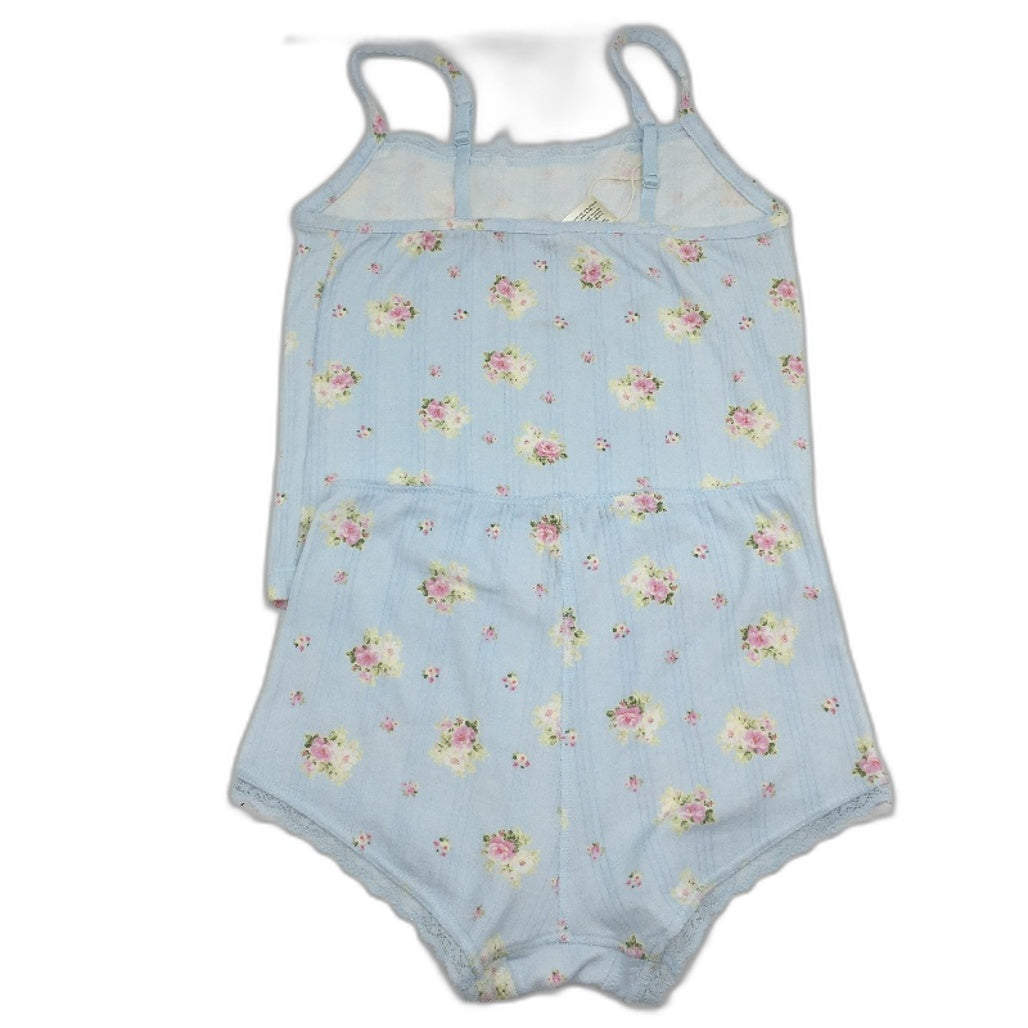 Peter Alexander Ditsy Pointelle Cami Baby Blue Pyjama Set Ladies Size XS NEW