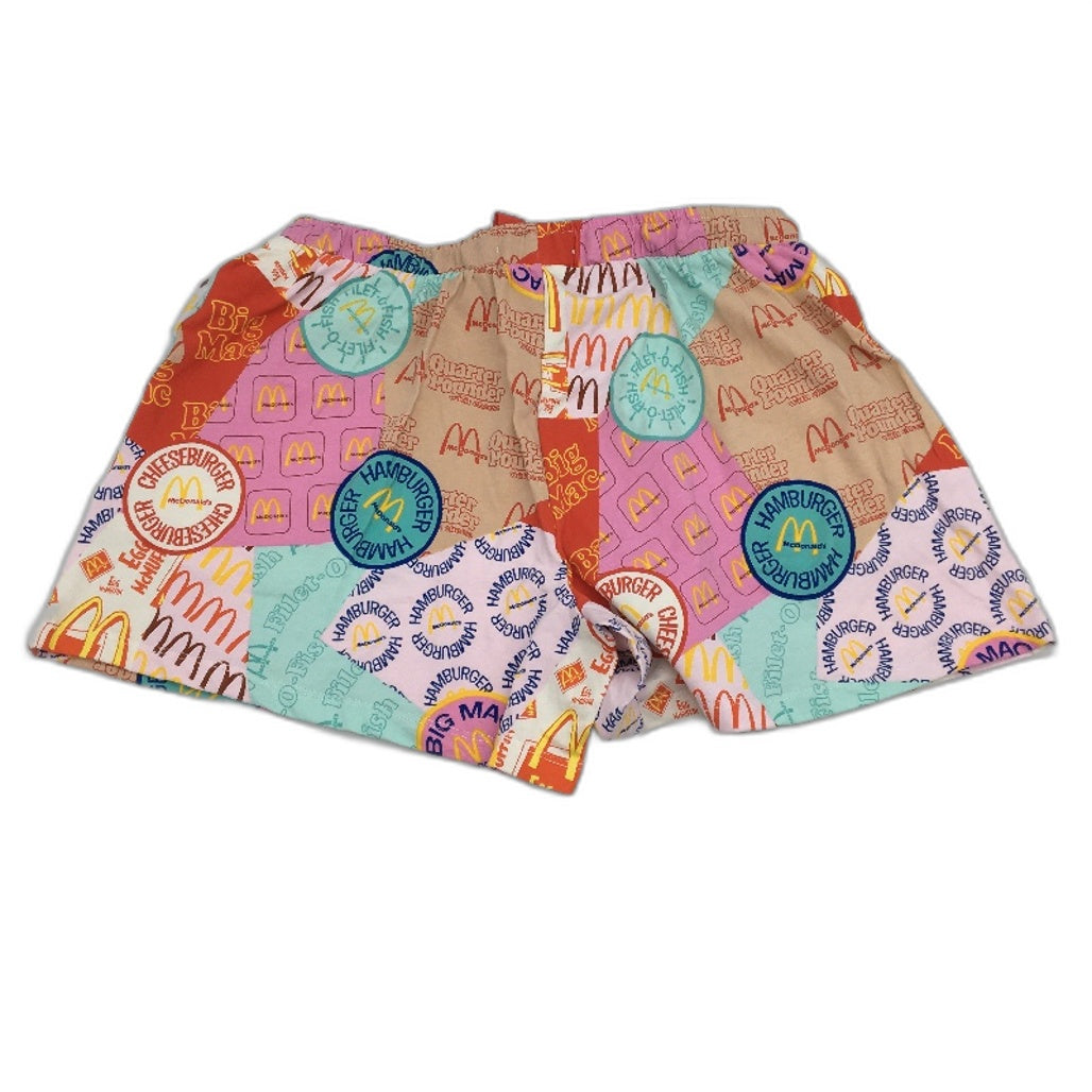 Peter Alexander McDonalds Menu Pattern Cotton Sleep Shorts Ladies Size Small NEW