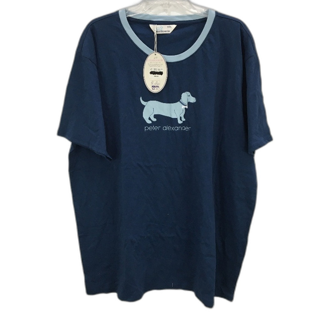 Peter Alexander Navy Blue Soft Cotton Sleep Tee Mens Size 3XL NEW