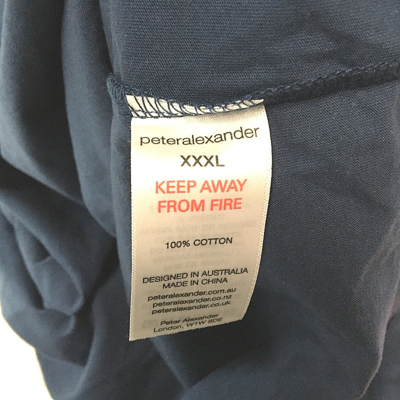 Peter Alexander Navy Blue Soft Cotton Sleep Tee Mens Size 3XL NEW