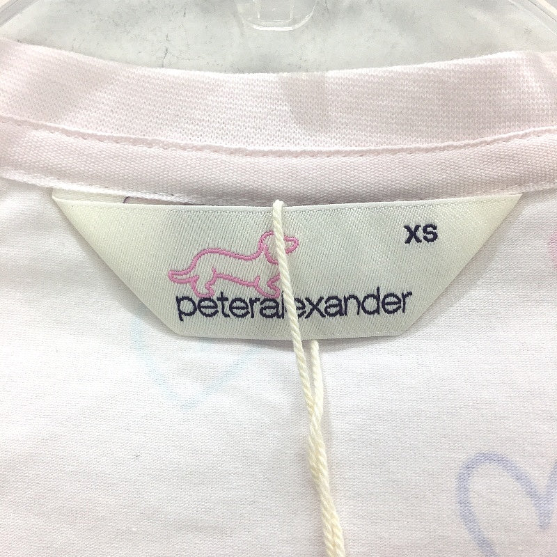 Peter Alexander Baby Pink Hearts Long Sleeve Pyjama Top Ladies Size XS NEW