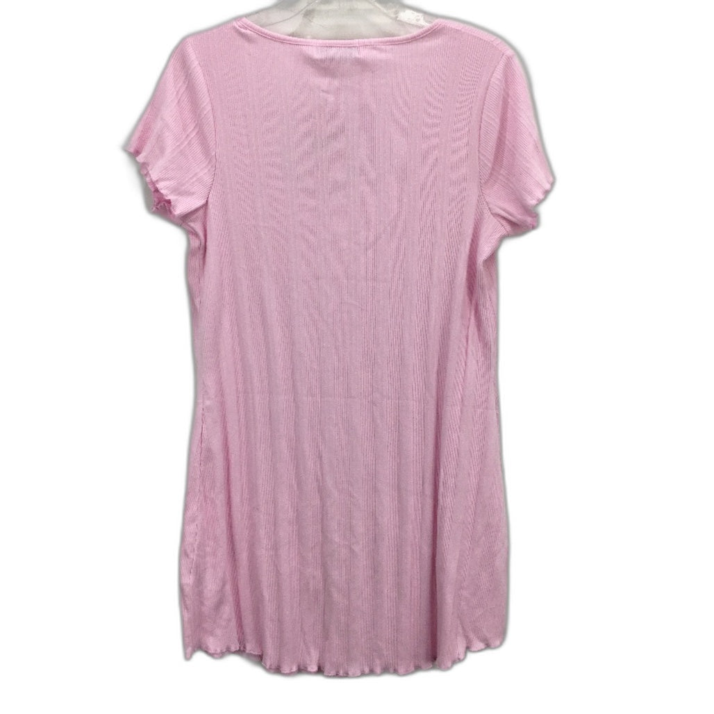 Peter Alexander Pointelle Rib Bows Baby Pink Nightie Ladies Size Large NEW