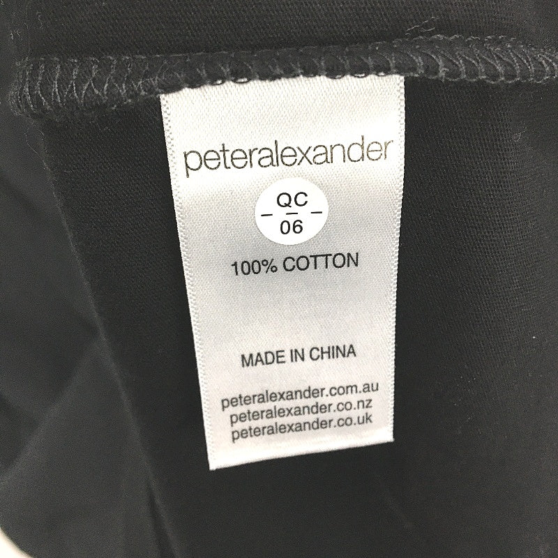 Peter Alexander Classic Penny Logo Jet Black Cotton Tee Mens Size XL NEW