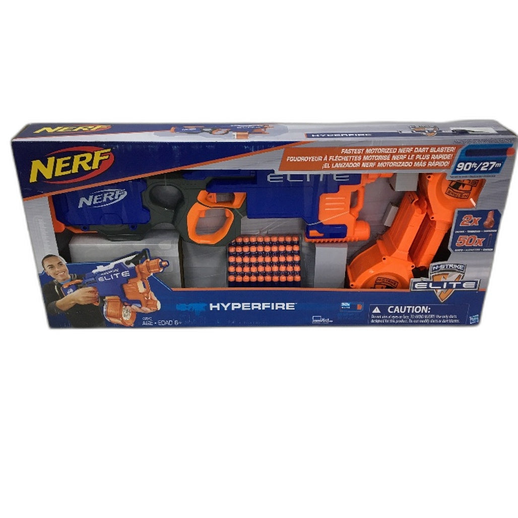 Hasbro Nerf N-Strike Elite HyperFire Blaster Mega Whistler Series Age 8+  NEW