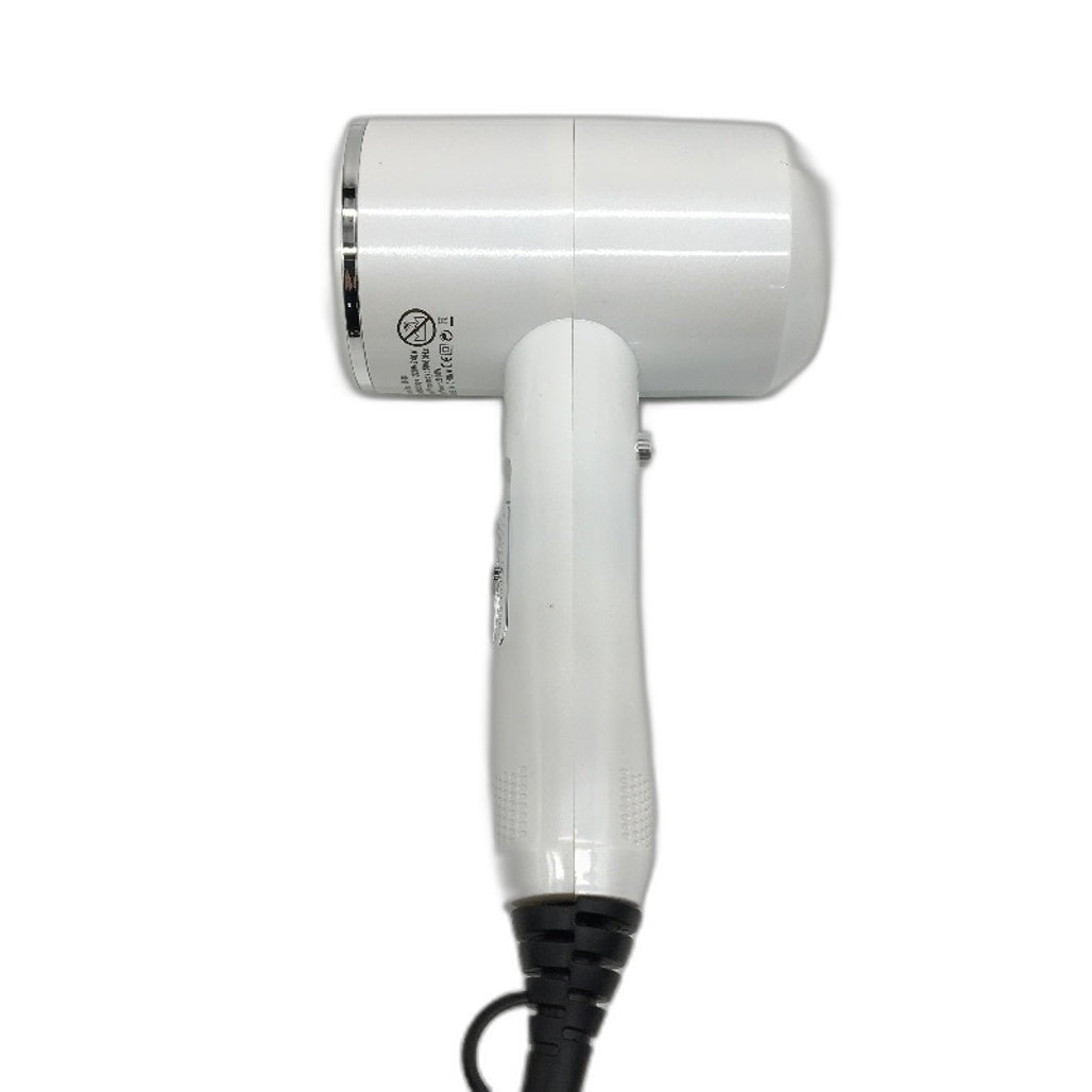 Professional White Hair Dryer 50 Hz 2 Nozzles& 1 Diffuser Heating Protection NEW