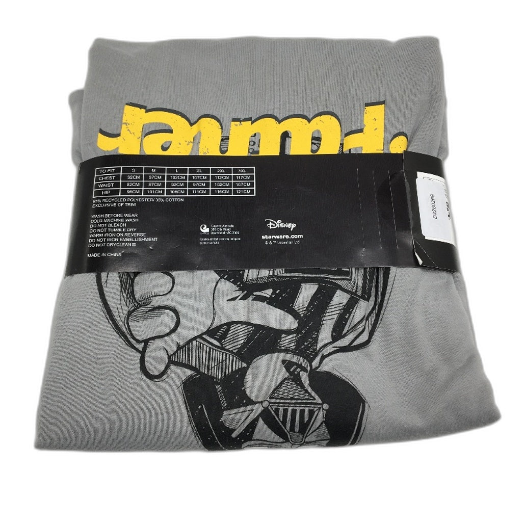 Disney 2 Pce Star Wars Themed Short Sleeve Pyjama PJ Set Mens Size Small NEW