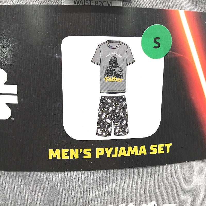 Disney 2 Pce Star Wars Themed Short Sleeve Pyjama PJ Set Mens Size Small NEW