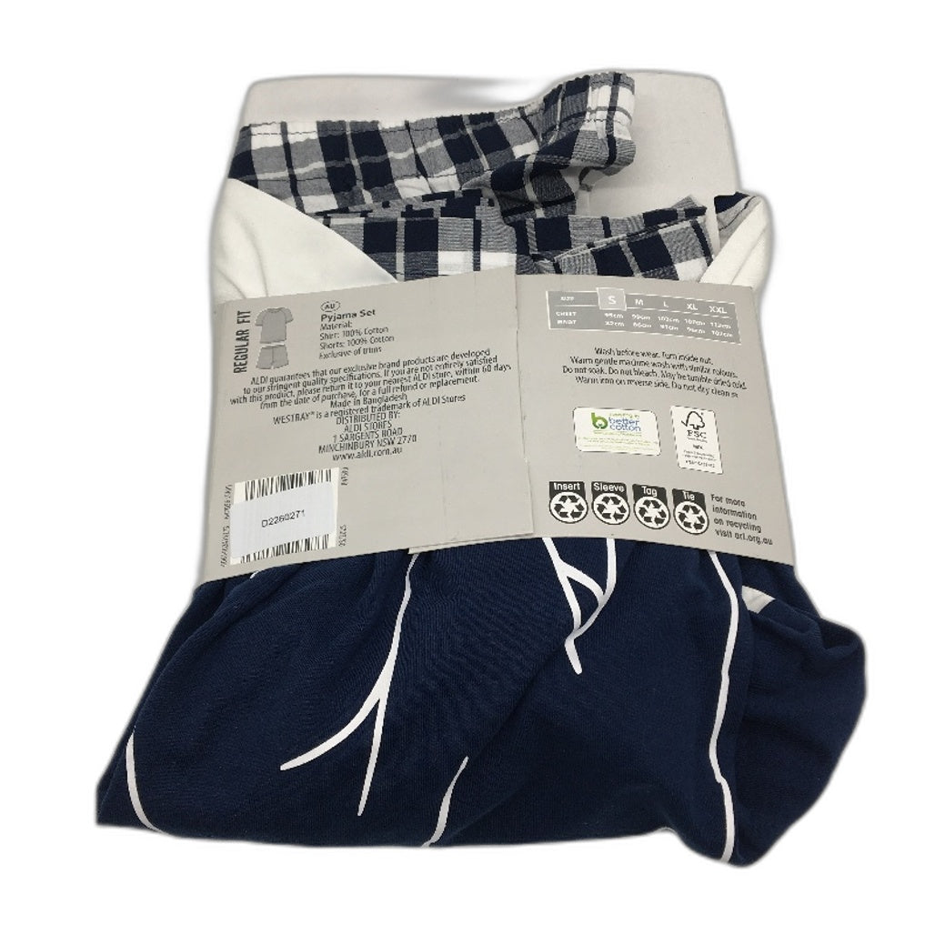 Westbay 2 Pce Papa Bear Short Sleeve Pyjama PJ Set Mens Size Small NEW