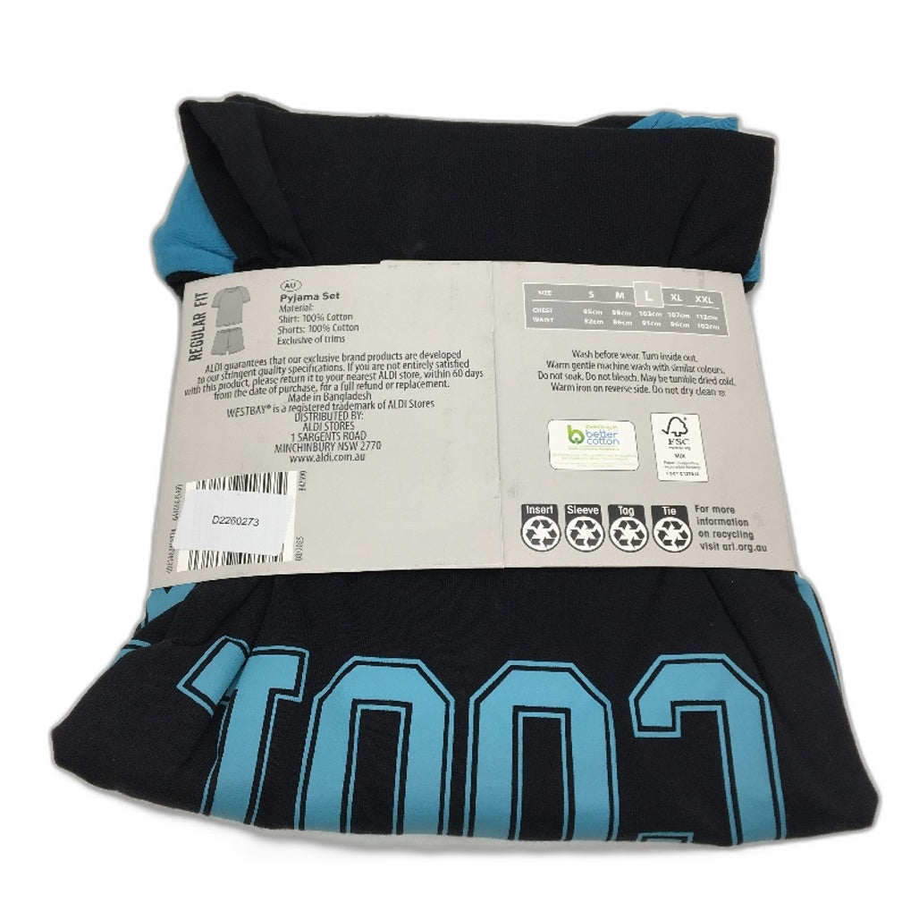 Westbay 2 Pce Daddy Cool Short Sleeve Pyjama PJ Set Mens Size Large NEW